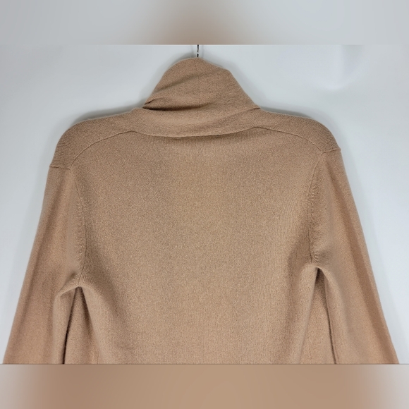 Neiman Marcus Cashmere Collection Cardigan Sweater Womens Small S Camel Brown - Picture 12 of 12